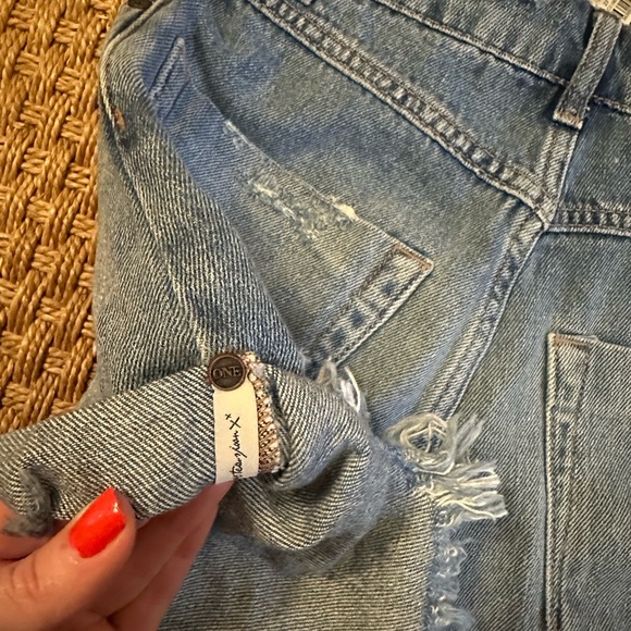 NWT ONE TEASPOON high waist blue jean bandits cutoff shorts - Picture 3 of 4